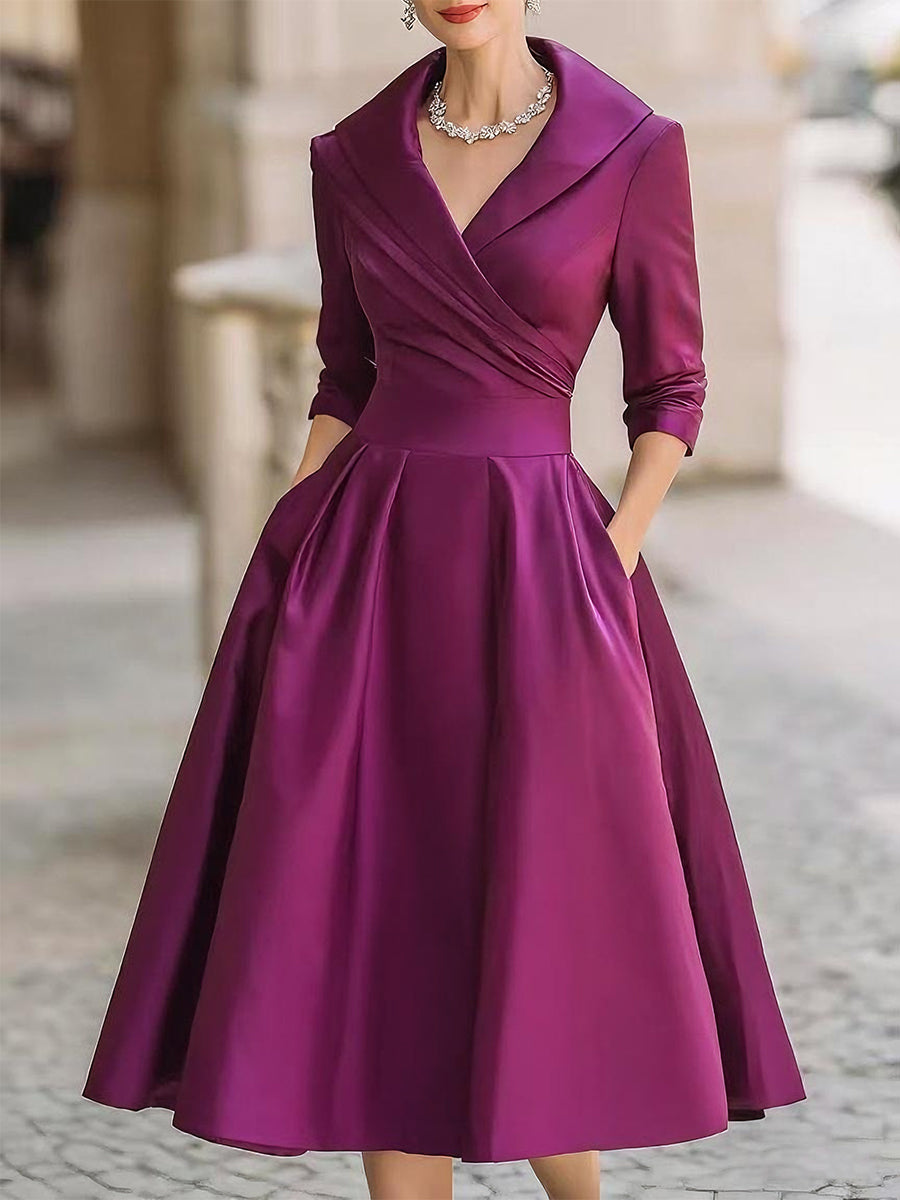 ALINA™|ABITO MIDI ELEGANTE