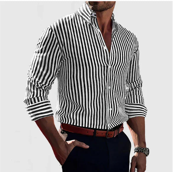 GIORGIO™|CAMICIA ELEGANTE A RIGHE
