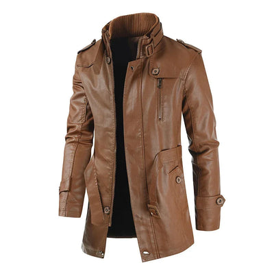 ANDRE™|GIACCA LUNGA ELEGANTE BIKER