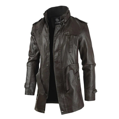 ANDRE™|GIACCA LUNGA ELEGANTE BIKER