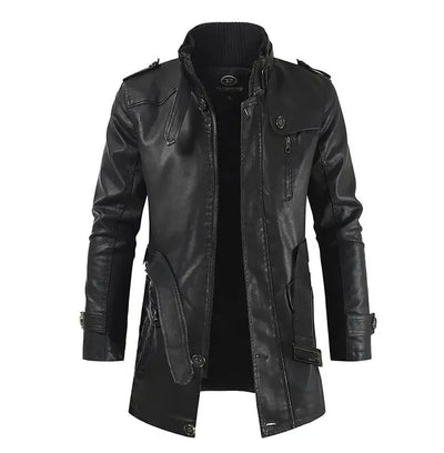 ANDRE™|GIACCA LUNGA ELEGANTE BIKER
