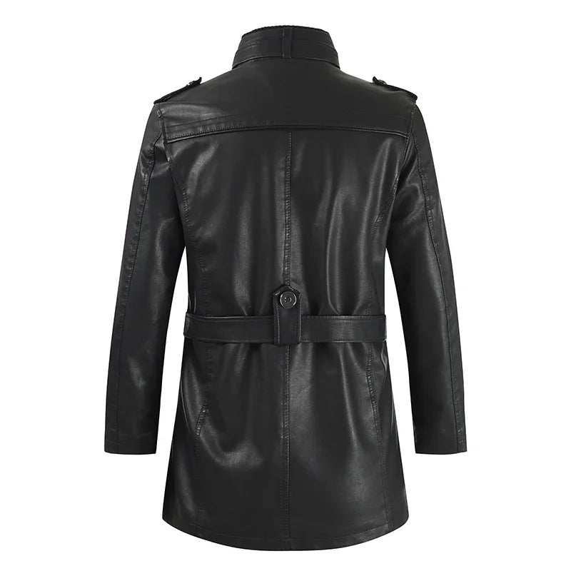 ANDRE™|GIACCA LUNGA ELEGANTE BIKER